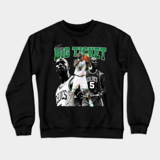 Kevin Garnett The Big Ticket Basketball Signature Vintage Retro 80s 90s Bootleg Rap Style Crewneck Sweatshirt